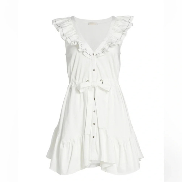 Ramy Brook arsola mini ruffle sun Dress White Size small. New with tags - Picture 3 of 14